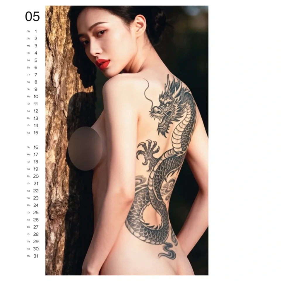 Tattoo Girls 2027 - erotikus falinaptár (10 db)