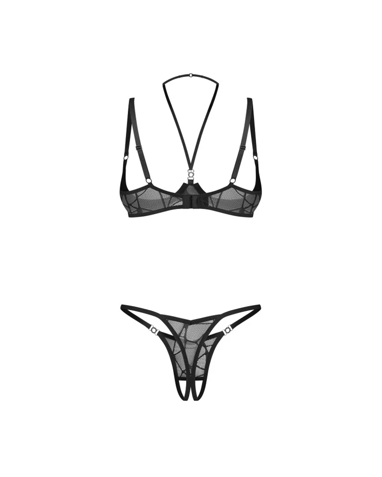 Olianna 2-pcs crotchless set   S/M