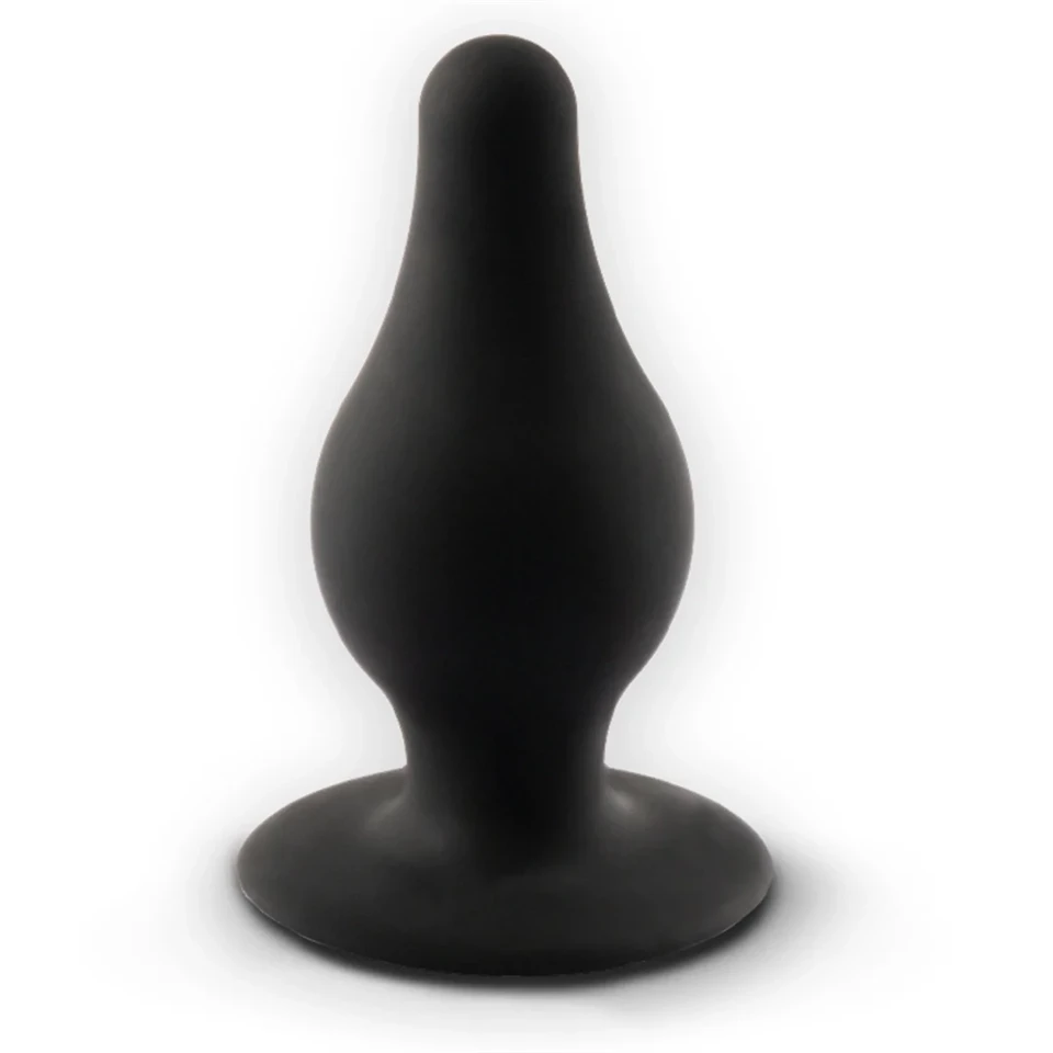 SILEXD Model 2 - hőre reagáló szilikon anál plug (fekete) - S