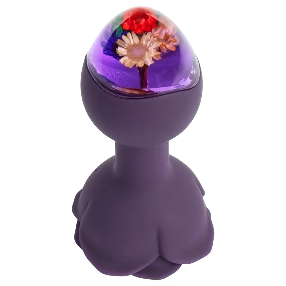 LOVISS Flower - távirányítós anál vibrátor (lila)