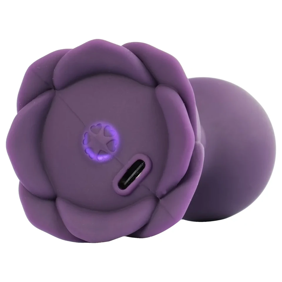 LOVISS Flower - távirányítós anál vibrátor (lila)