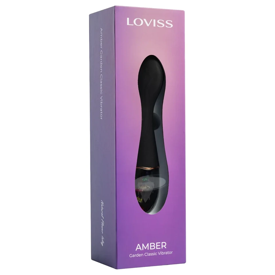 LOVISS Flower - rúdvibrátor (fekete)