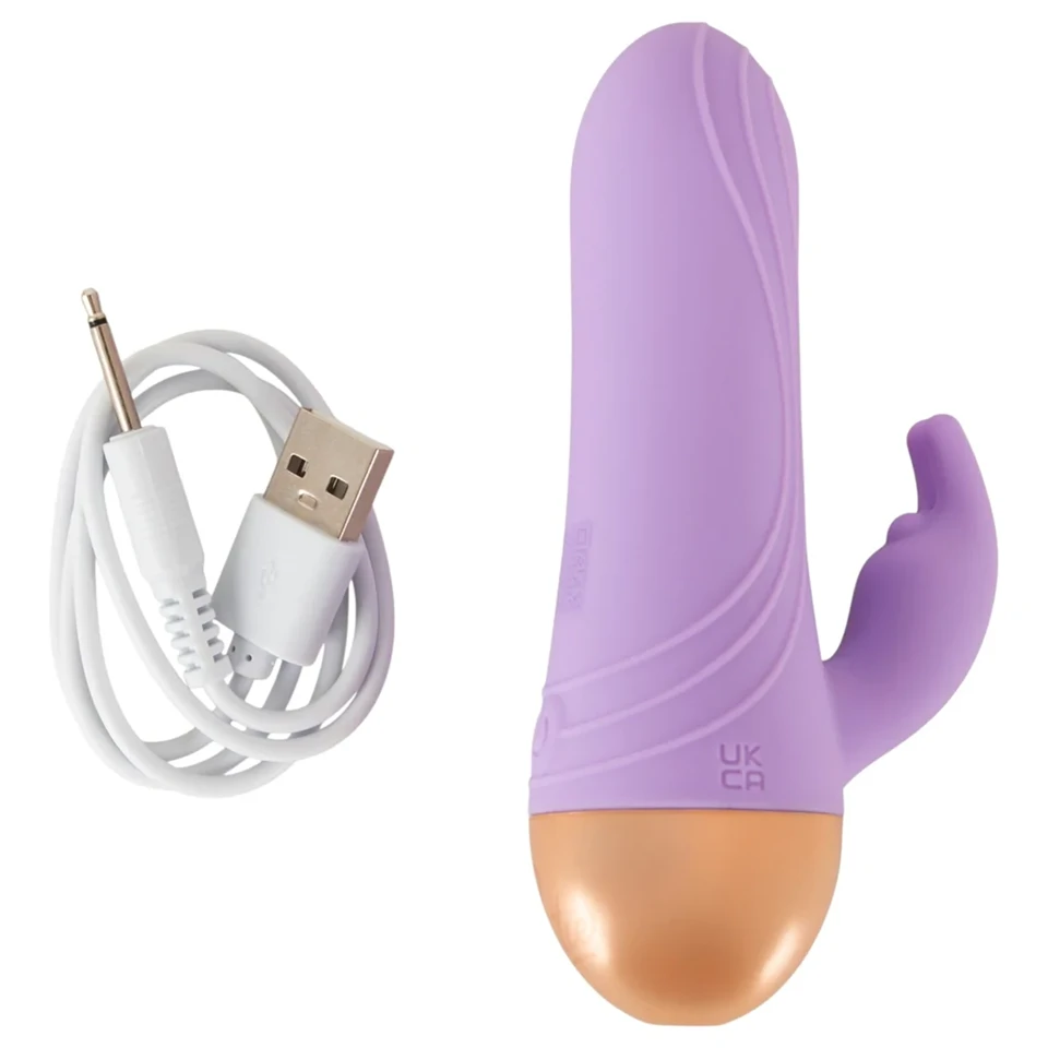 Cuties - akkus, vízálló mini csiklókaros vibrátor (lila)