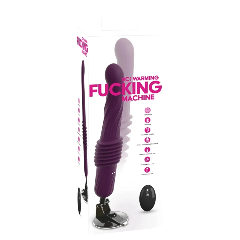 You2Toys - távirányítós melegítős lökő vibrátor (lila)