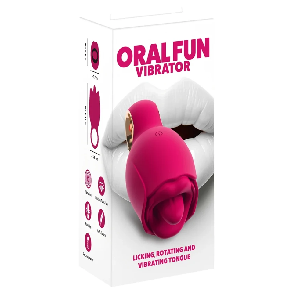 You2Toys Oral Fun - nyelves csiklóizgató (rózsaszín)
