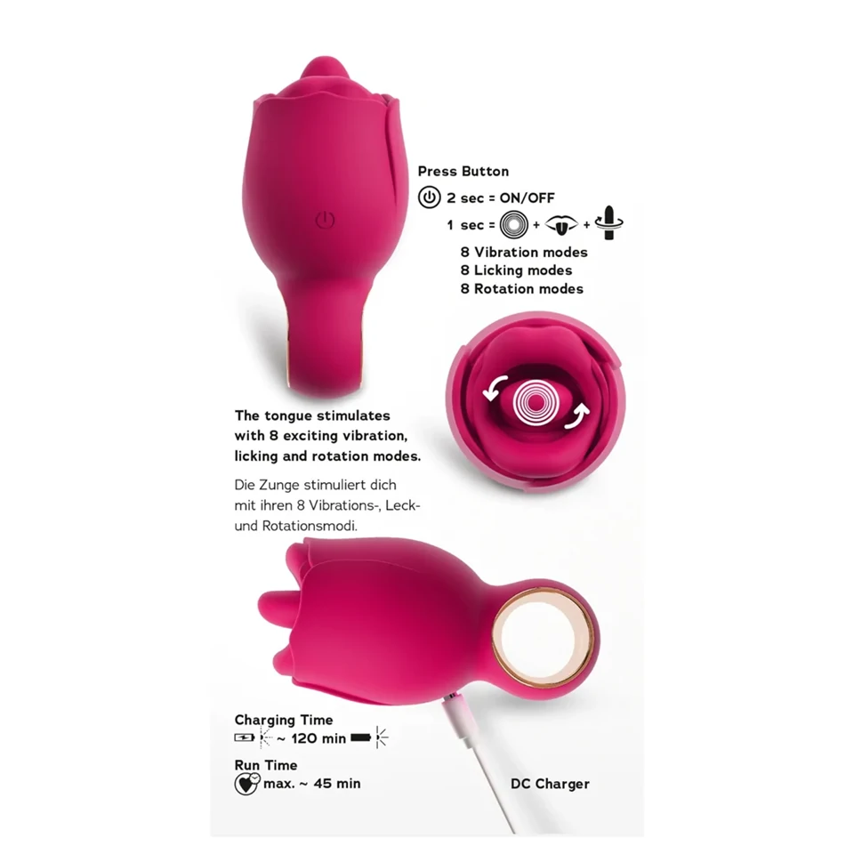 You2Toys Oral Fun - nyelves csiklóizgató (rózsaszín)