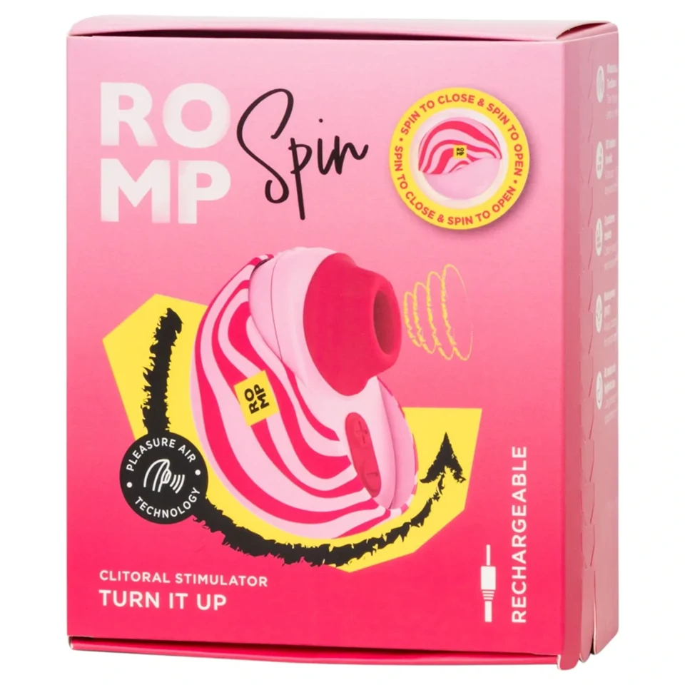ROMP Spin - léghullámos csiklóizgató (rózsaszín)