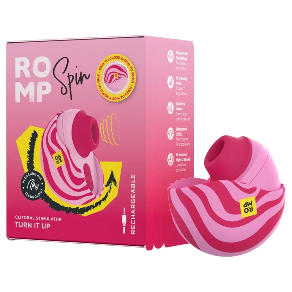 ROMP Spin - léghullámos csiklóizgató (rózsaszín)