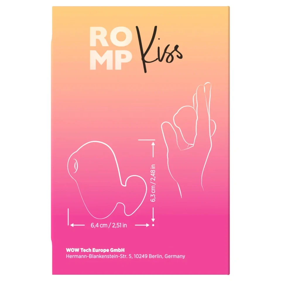 ROMP Kiss - léghullámos csiklóizgató (rózsaszín)