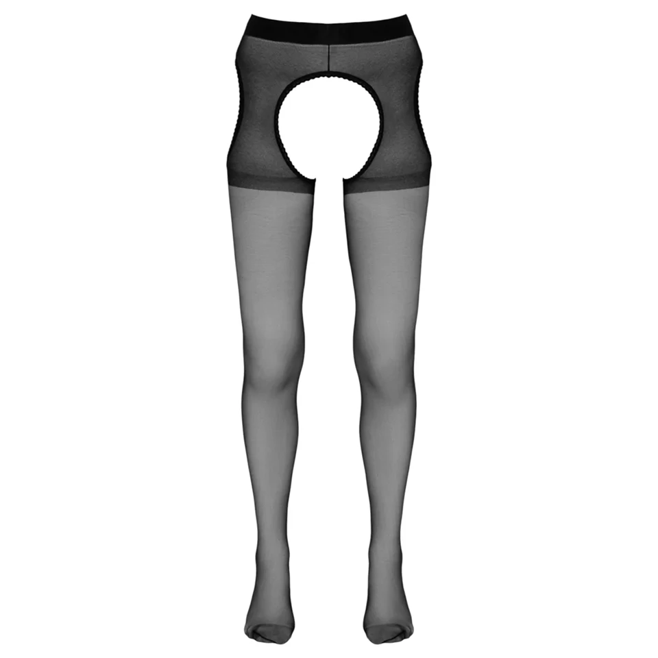 Cottelli - nyitott (crotchless) harisnyanadrág (fekete)