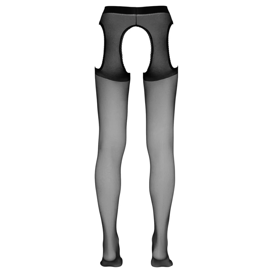 Cottelli - nyitott (crotchless) harisnyanadrág (fekete)