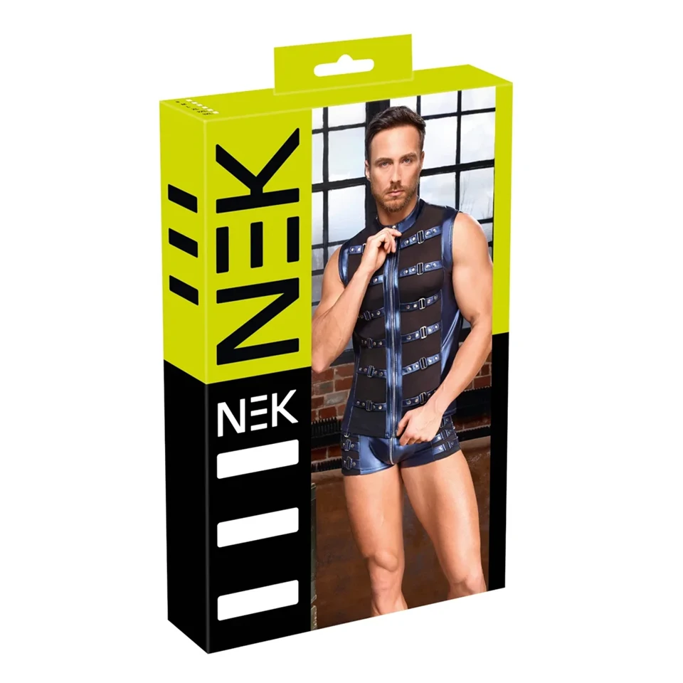 NEK - pántos férfi ing hálós betéttel (kék)