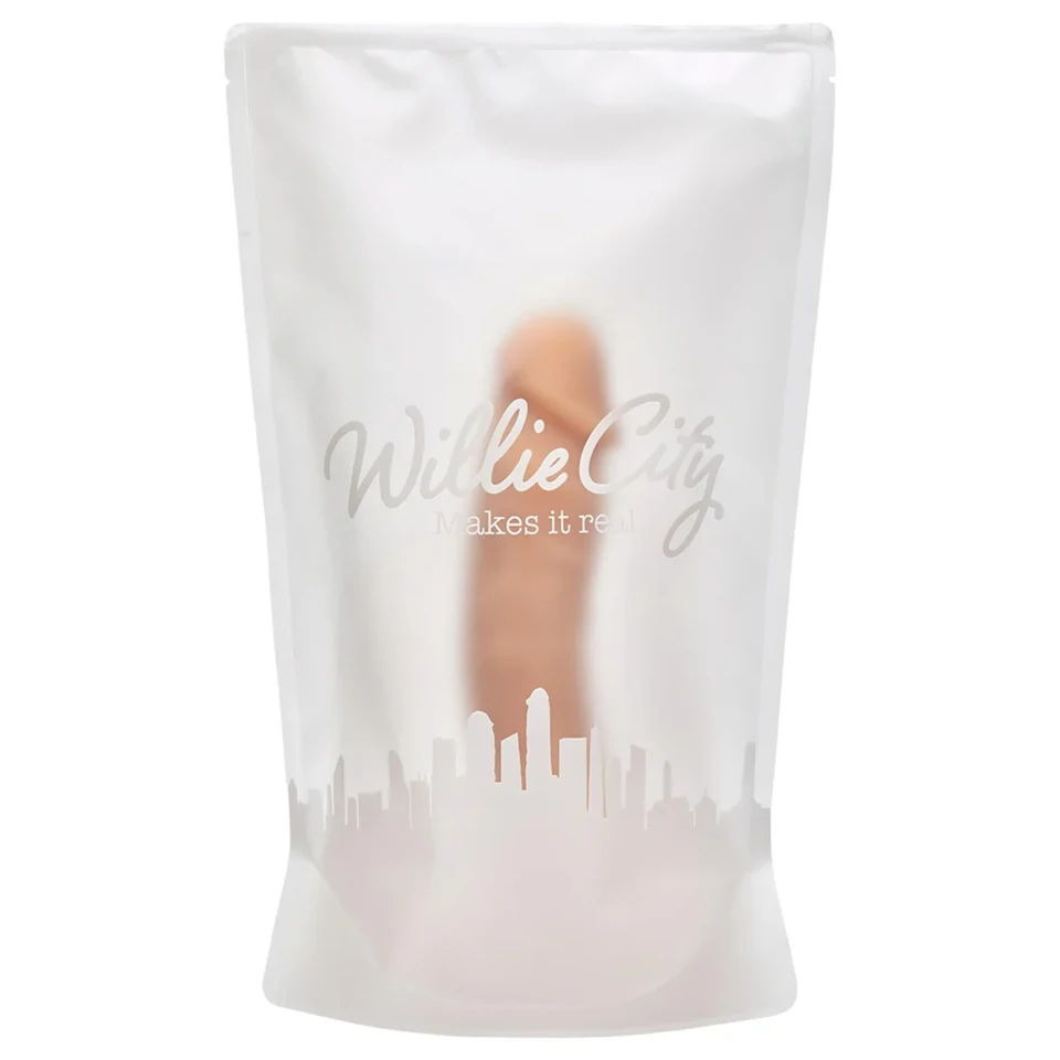 Willie City Luxe - élethű szilikon dildó (testszínű) - 23 cm