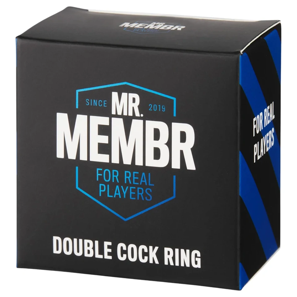 MR.MEMBR - dupla pénisz- és heregyűrű (fekete)
