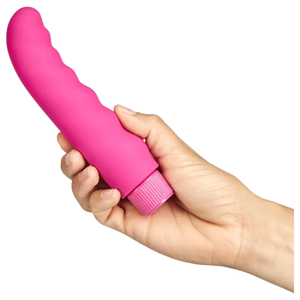 Baseks - hullámos vibrátor (rózsaszín) - 16 cm