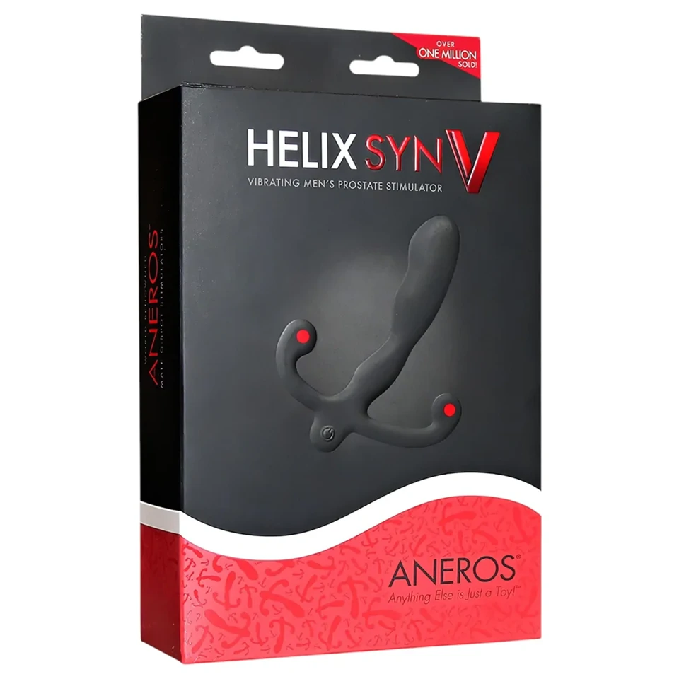 Aneros Helix Syn V - akkus prosztatavibrátor (fekete) - 12,7 cm