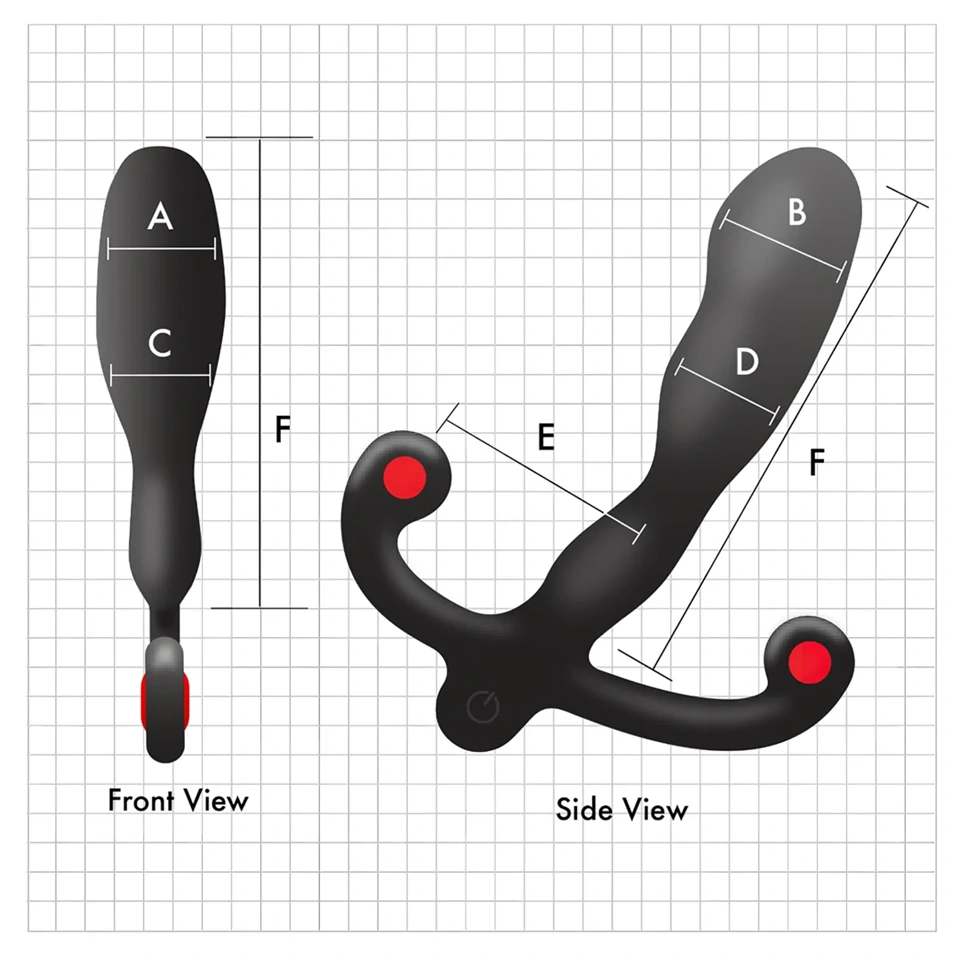 Aneros Helix Syn V - akkus prosztatavibrátor (fekete) - 12,7 cm