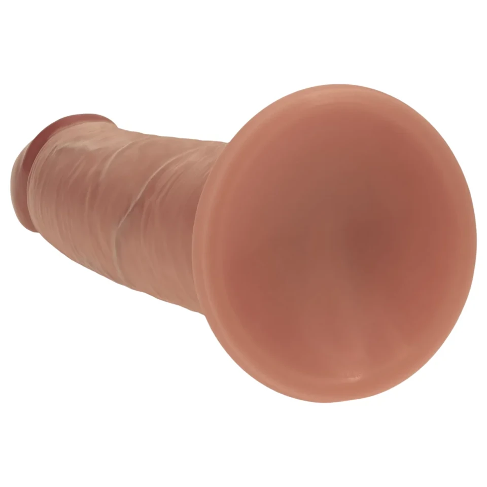 RealRock - dupla sűrűségű élethű dildó (napbarnított) - 20,5 cm