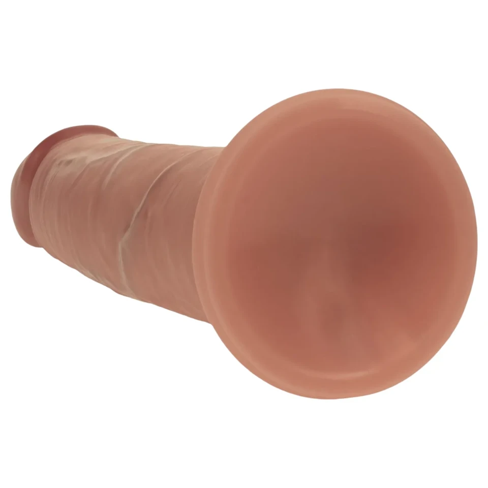 RealRock - dupla sűrűségű élethű dildó (napbarnított) - 18,5 cm