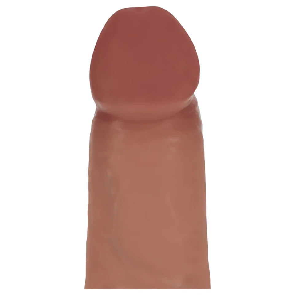 RealRock - dupla sűrűségű élethű dildó (napbarnított) - 15,5 cm
