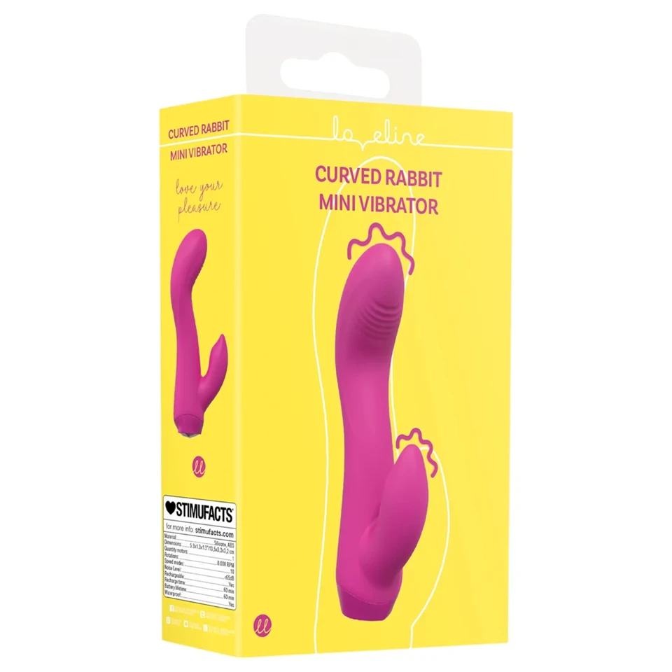 Loveline - íves nyuszis mini vibrátor (rózsaszín)