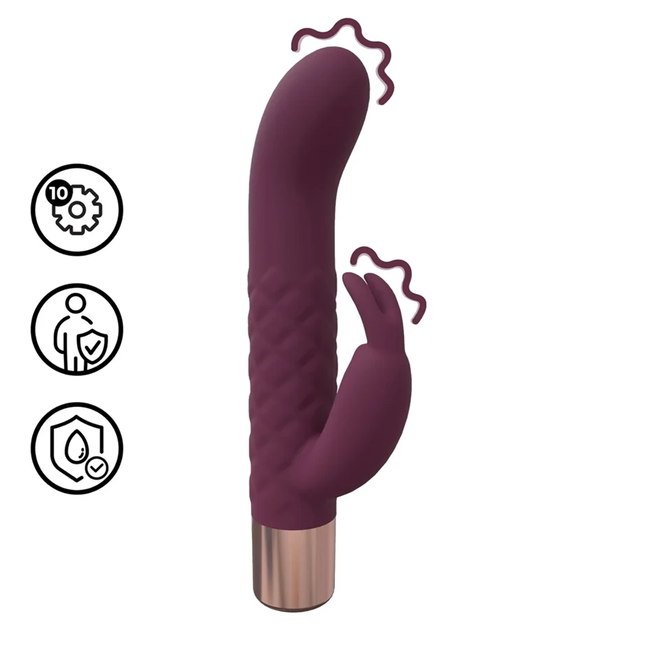 Loveline - mini nyuszis vibrátor (piros)