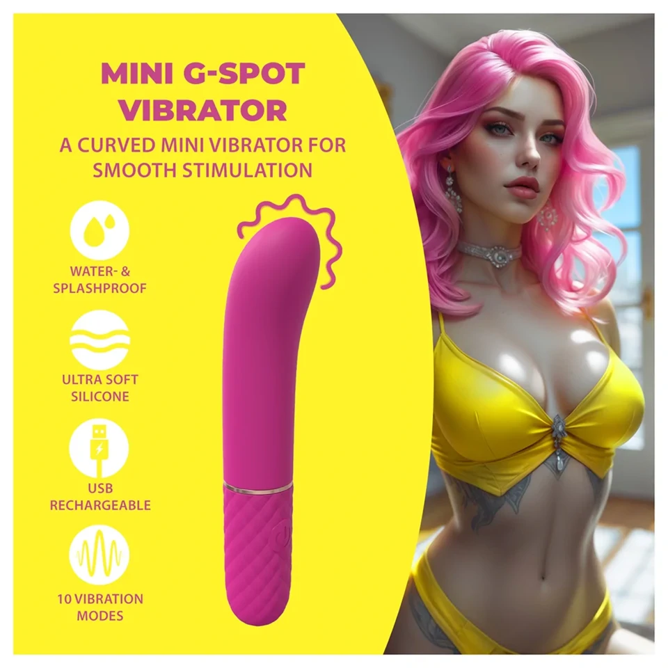 Loveline - mini G-pont vibrátor (rózsaszín)