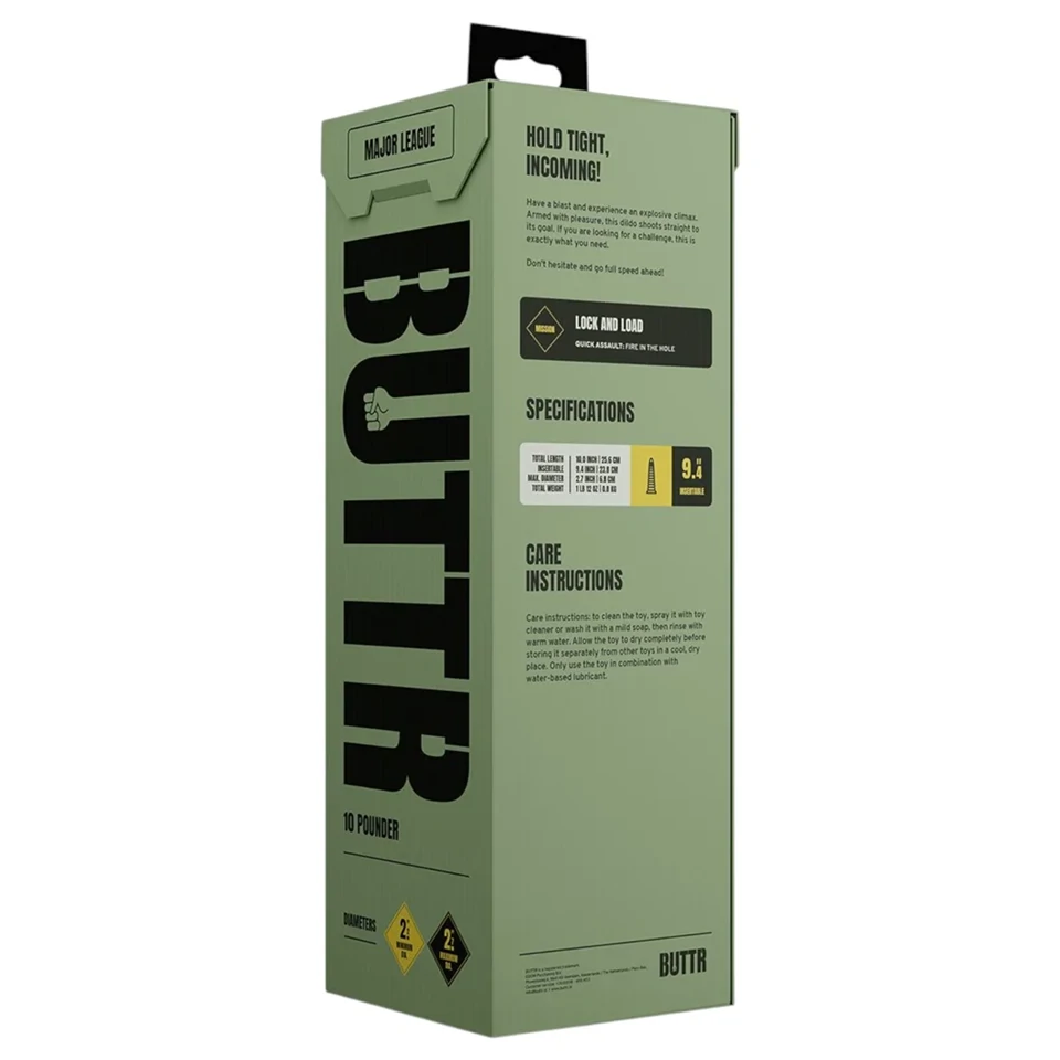 BUTTR Caterpiller - óriás anál plug (fekete) - 29 cm