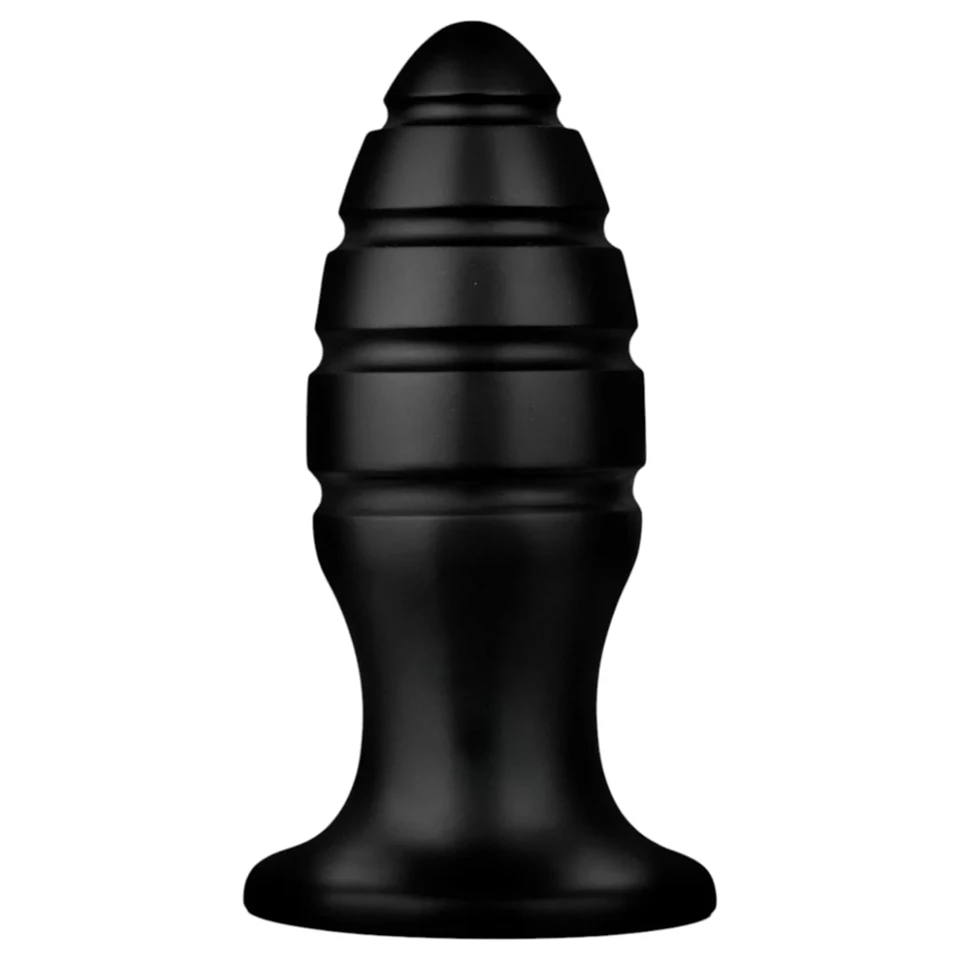 BUTTR Aftershock - óriás anál plug (fekete) - 23 cm