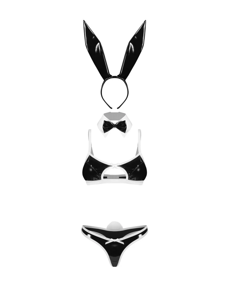 Night  Bunny 4-pcs costume  S/M