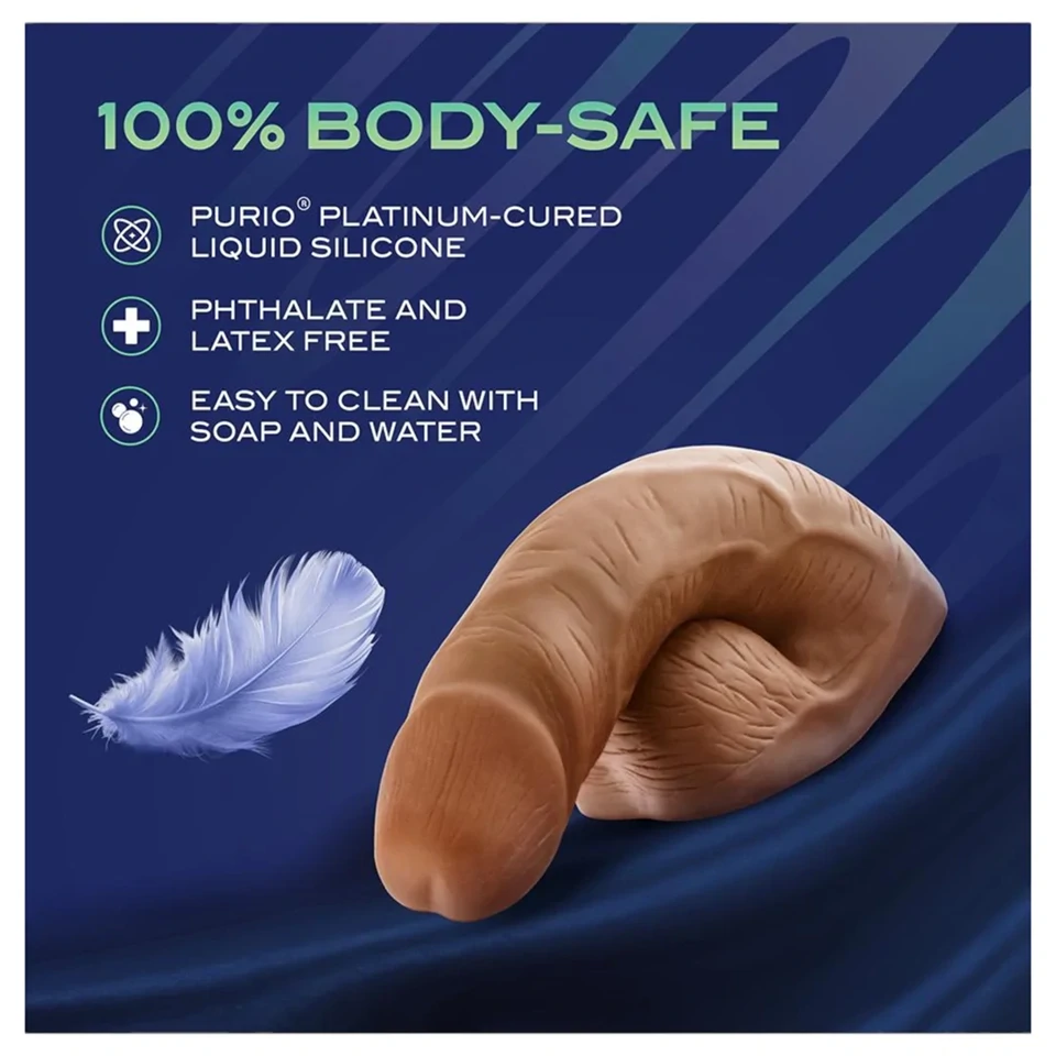 Blush UrSelf Affirm - életthű műpénisz (barna) - 13 cm