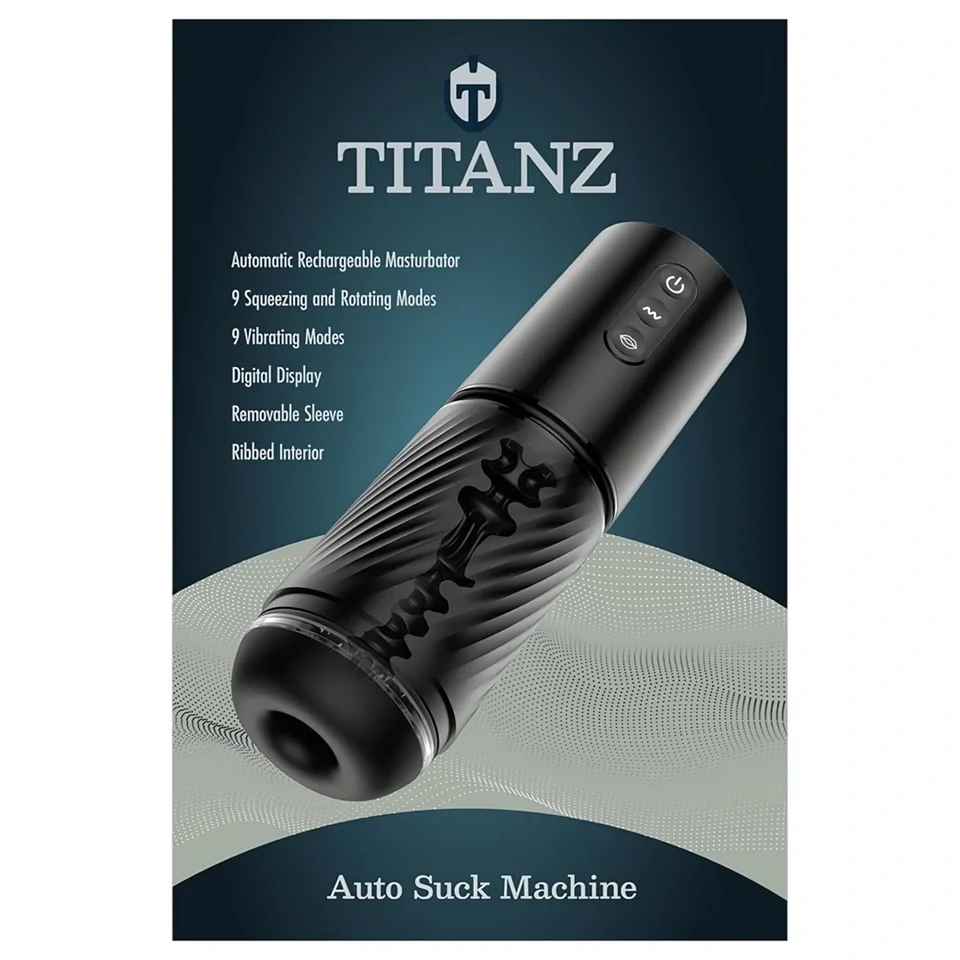 Titanz Auto Suck - automata maszturbátor (fekete)