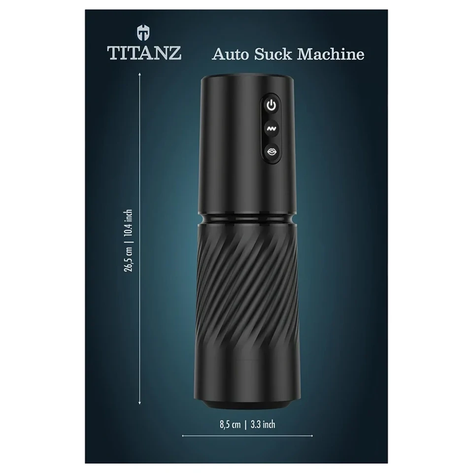 Titanz Auto Suck - automata maszturbátor (fekete)