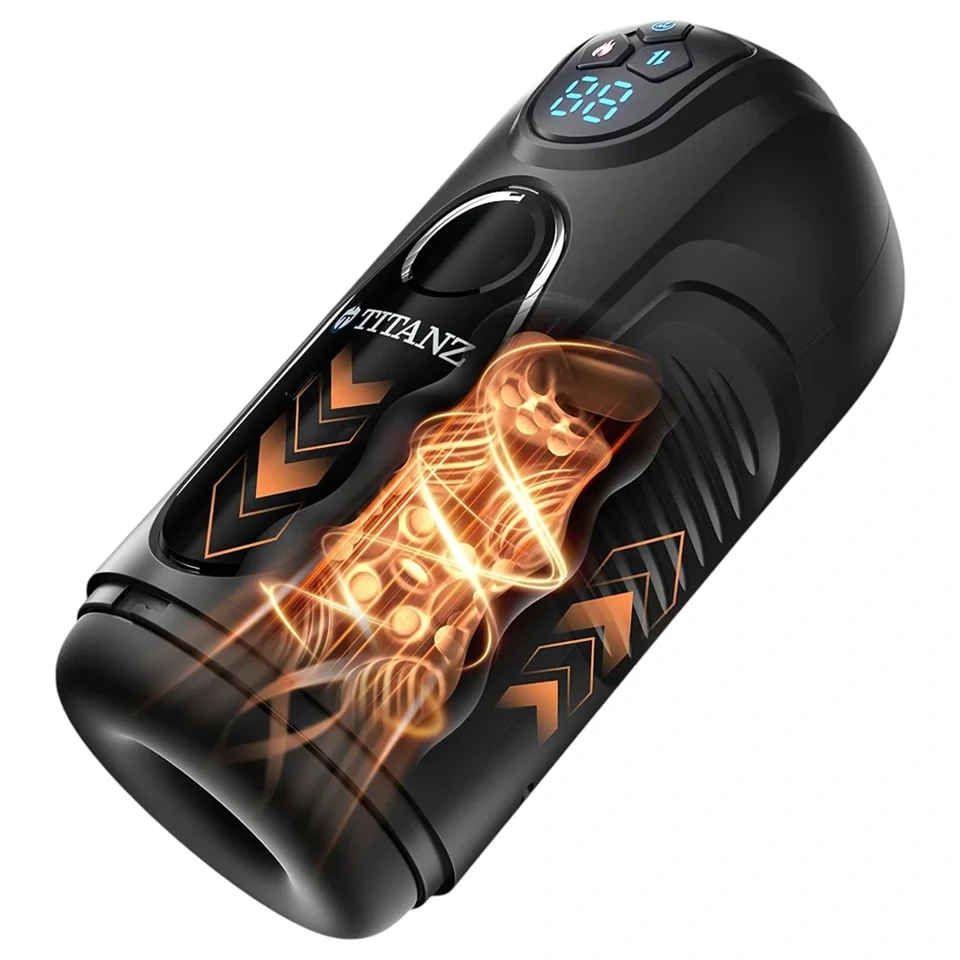 Titanz Ultimate Heat & Thrusting - automata maszturbátor (fekete)