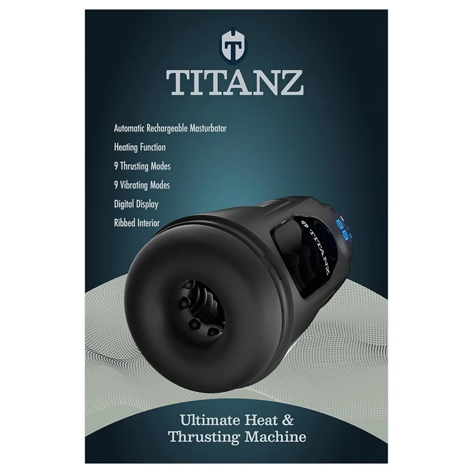 Titanz Ultimate Heat & Thrusting - automata maszturbátor (fekete)