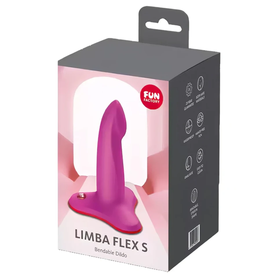 Fun Factory Limba Flex S - hajlítható szilikon dildó (rózsaszín)