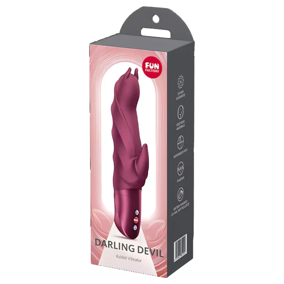 Fun Factory Darling Devil - csiklókaros vibrátor (piros)