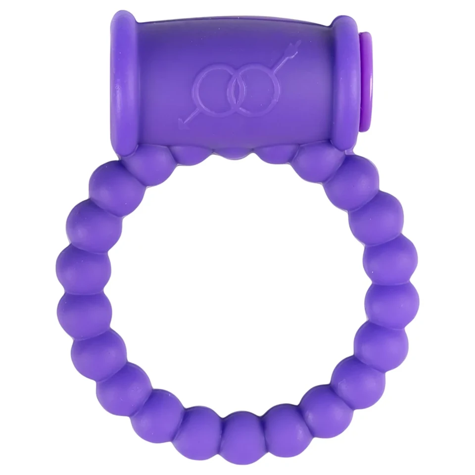 Easytoys - vibrációs péniszgyűrű (lila)