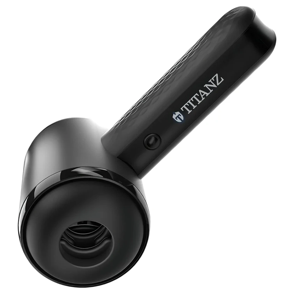 Titanz Thrusting Blow Gun - automata maszturbátor férfiaknak (fekete)