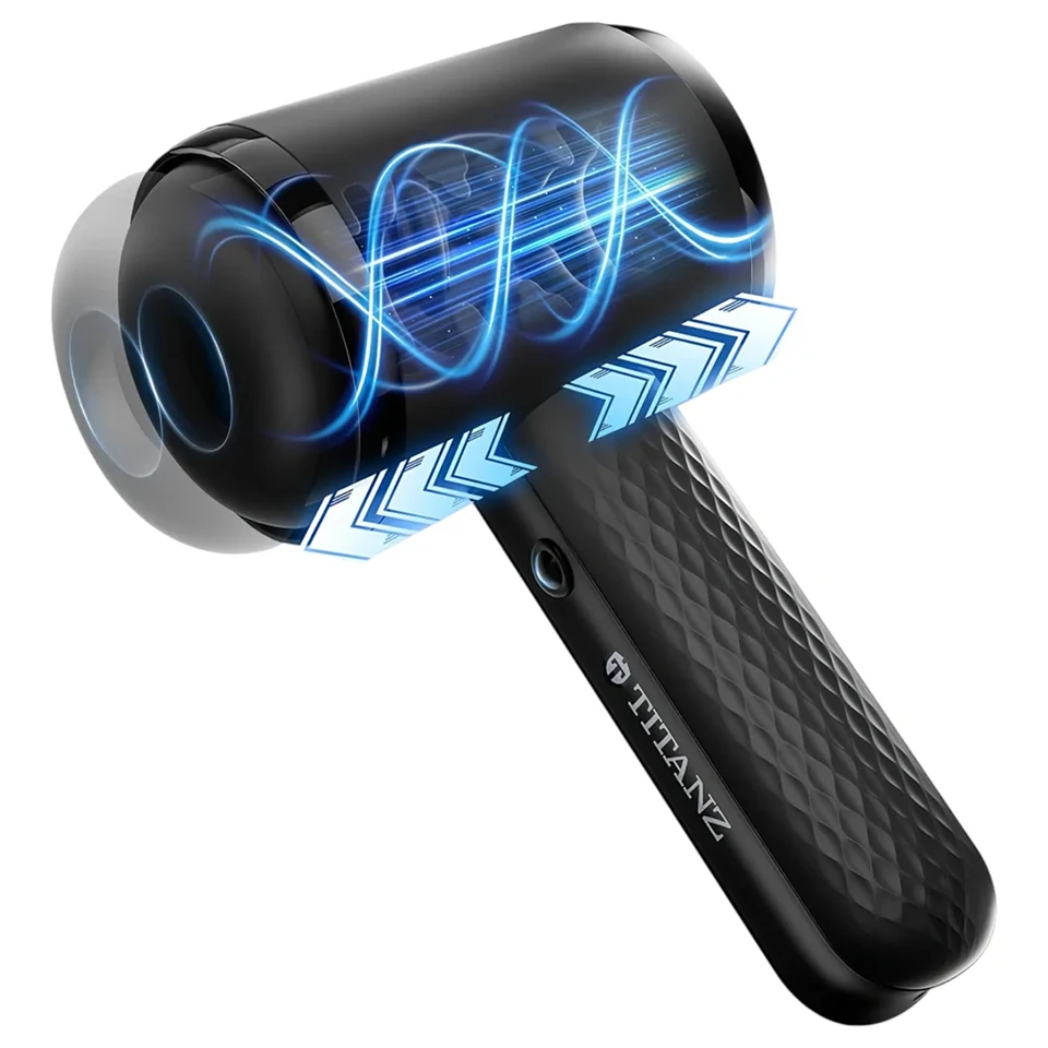 Titanz Thrusting Blow Gun - automata maszturbátor férfiaknak (fekete)