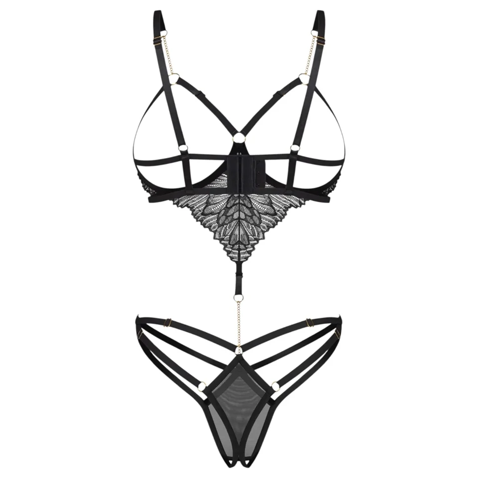 Obsessive Matildea - nyitott body (fekete)