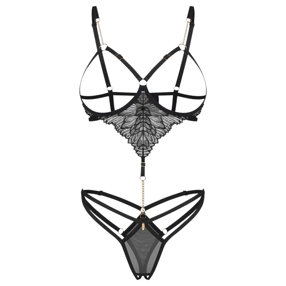 Obsessive Matildea - nyitott body (fekete)