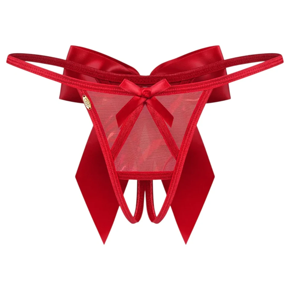 Obsessive Gifty - nyitott tanga (piros)