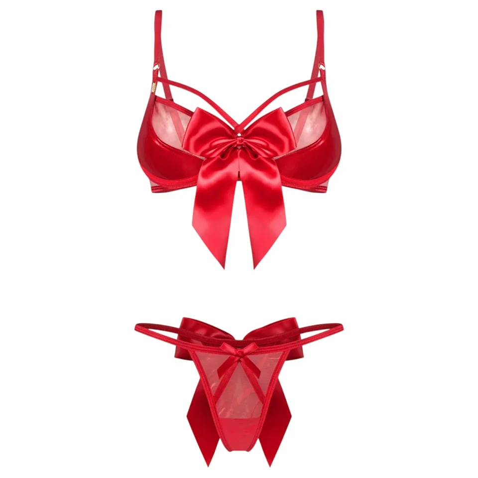 Obsessive Gifty - kétrészes szexi fehérnemű szett nőknek (piros)