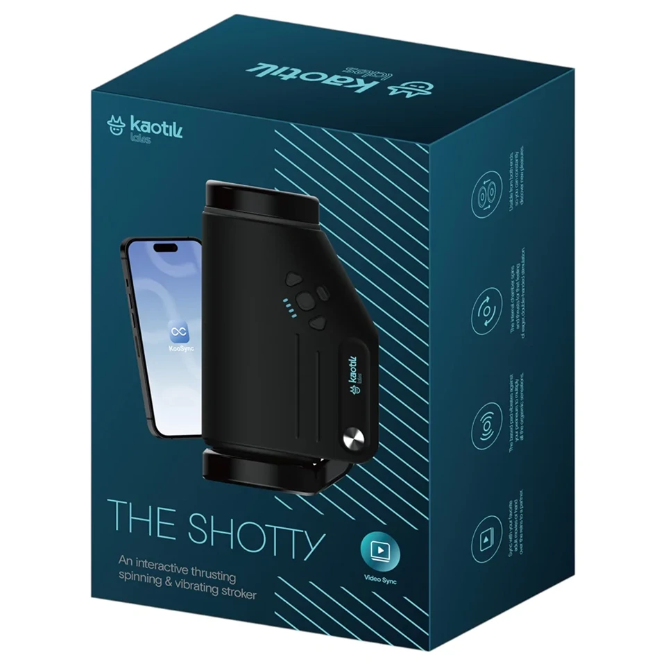 Kaotik Labs Shotty - lökő forgó interaktív maszturbátor (fekete)
