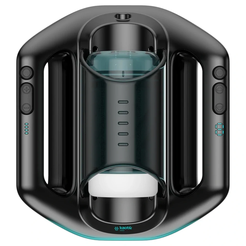 Kaotik Labs Jetpack - kétkezes automata interaktív maszturbátor (fekete)
