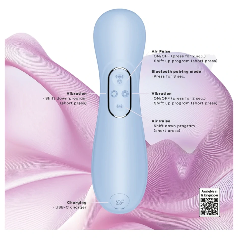 Satisfyer Pro 2 Generation 4 - léghullámos csiklóizgató (kék)