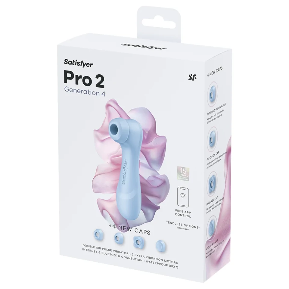 Satisfyer Pro 2 Generation 4 - léghullámos csiklóizgató (kék)