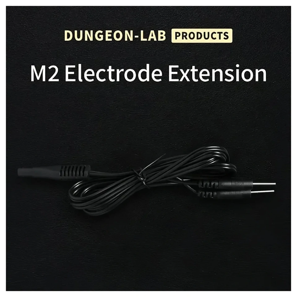 DG-LAB - 2 mm-es elektróda hosszabbító és elosztó kábel (fekete)