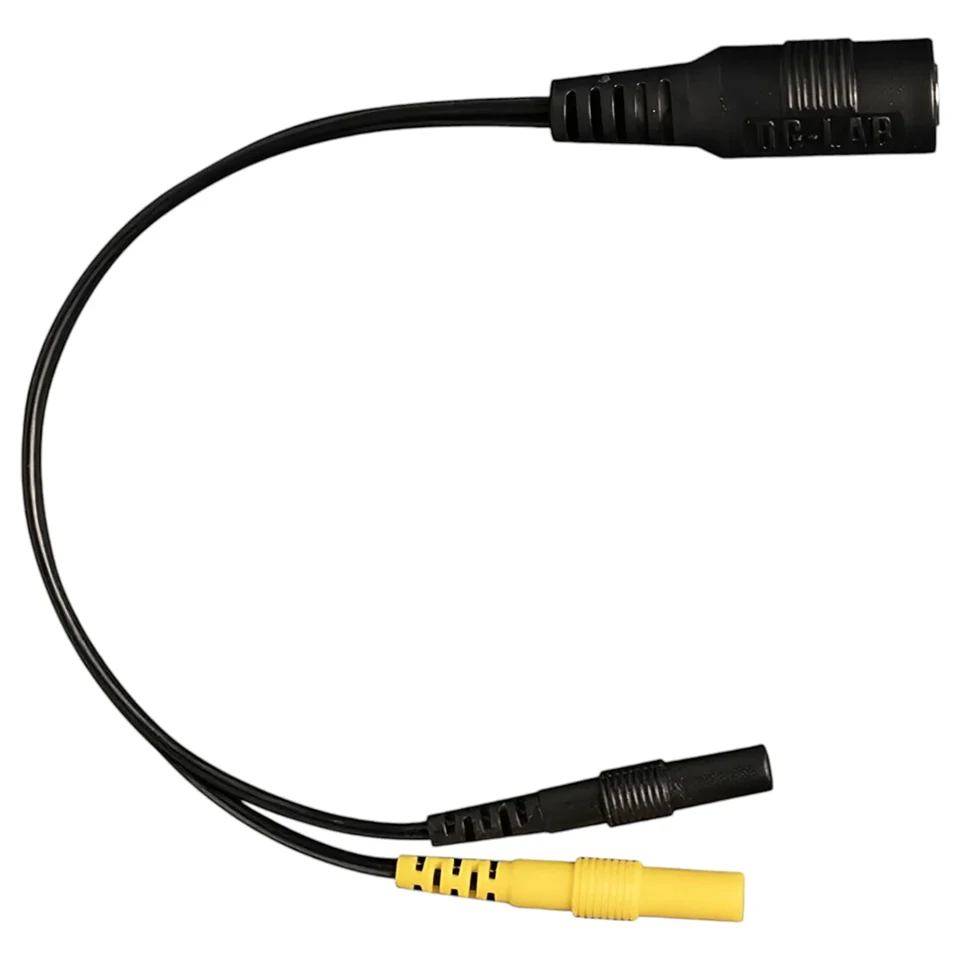DG-LAB - elektróda elosztó 2,5 mm-es aljzatról 2 mm-esre (fekete)